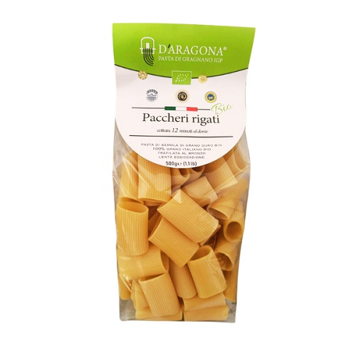 Pasta D’Aragona паста Паккери Ригати, BIO, 500 гр